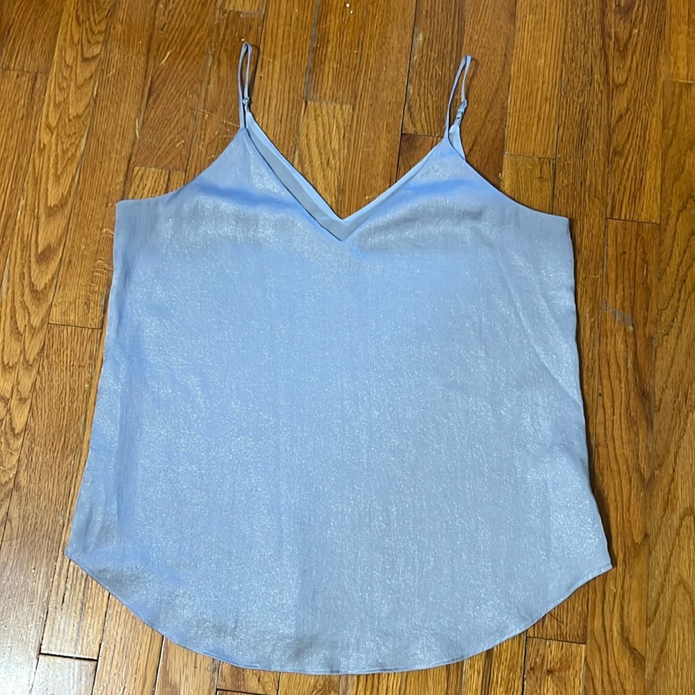 Express Silver Sparkle Tank Top Womens Medium